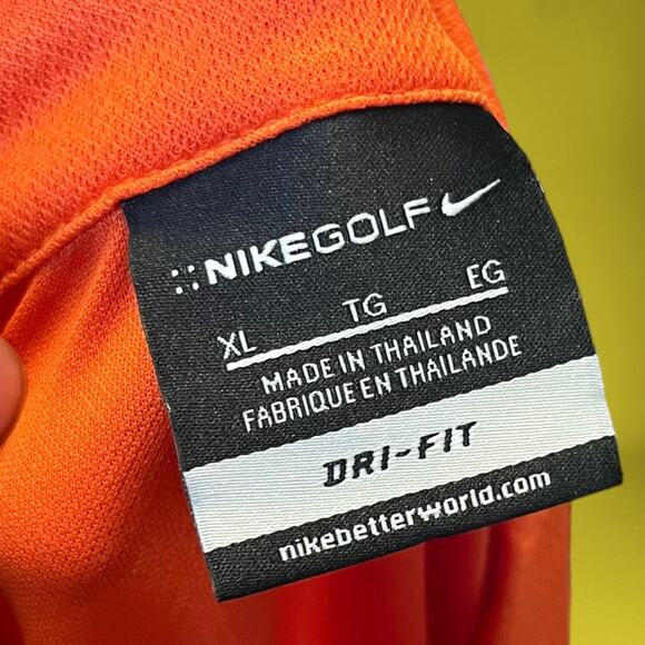 Nike Golf Dri Fit Aerated Polo Shirt Embroider Logo Swoosh Athletic Performance - Picture 5 of 7